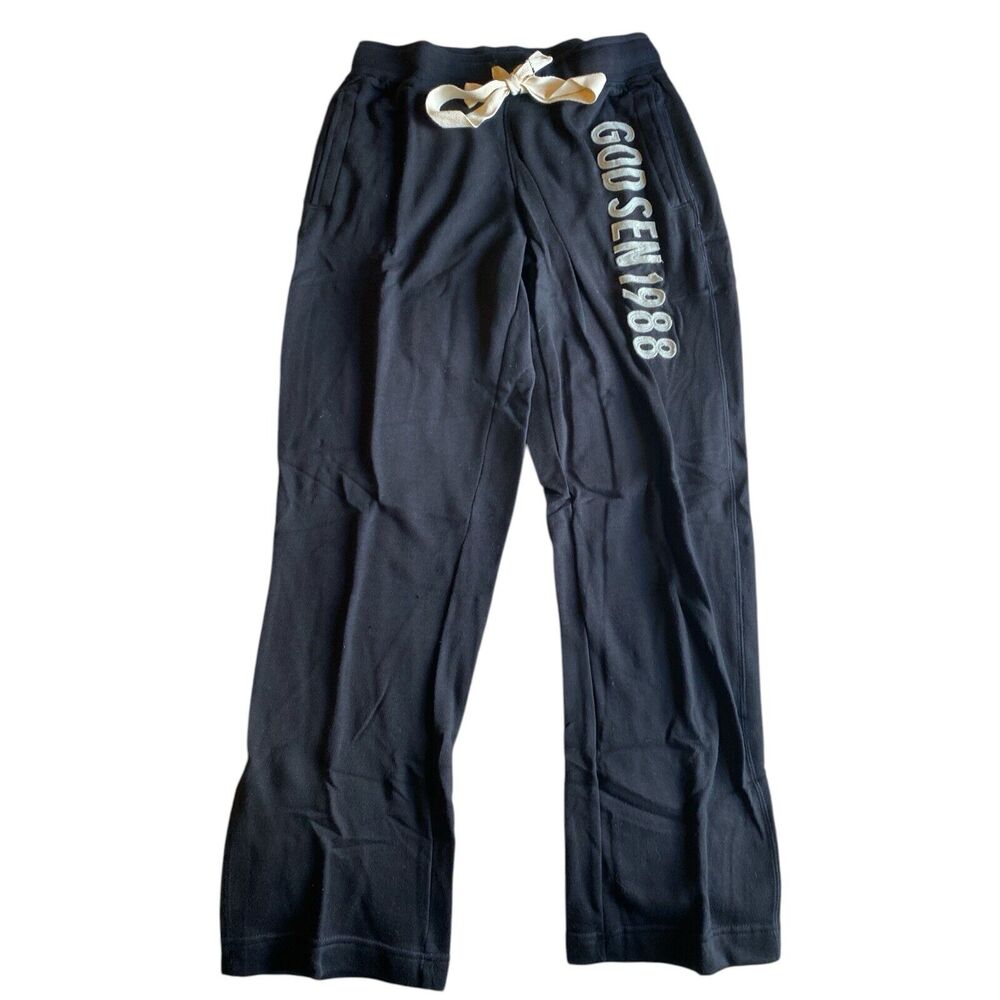Godsen Pants Mens Size Small Black Athletic SweatPants,Sweatshirt Material 28-30